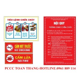 BỘ NỘI QUY TIÊU LỆNH PCCC